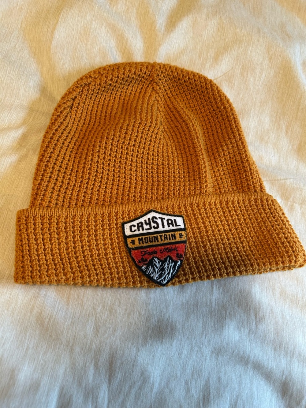 Crystal Mountain Patch Beanie